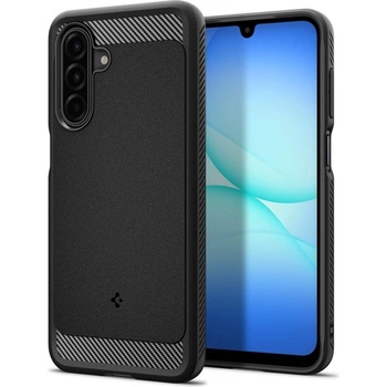 Spigen Противоударен Силиконов Калъф за Samsung A17, Spigen Rugged Armor Case, Черен (ACS09844)
