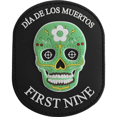 Gumová nášivka 101 Inc Dia de los muertos First Nine - čierna-farebná