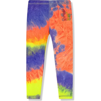 Kugo Dievčenské legíny FL6778 dúhová tmavšia