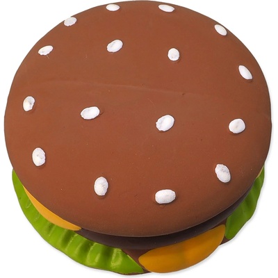 Dog Fantasy Hamburger latexová hračka se zvukem 8 cm