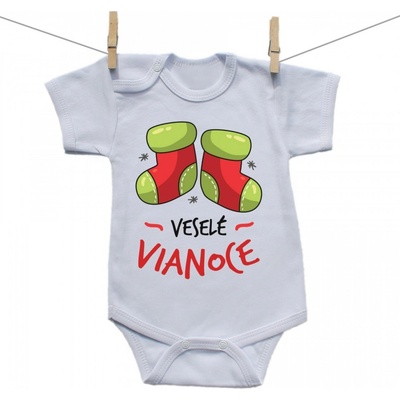 Boodyy Body s krátkym rukávom Veselé Vianoce