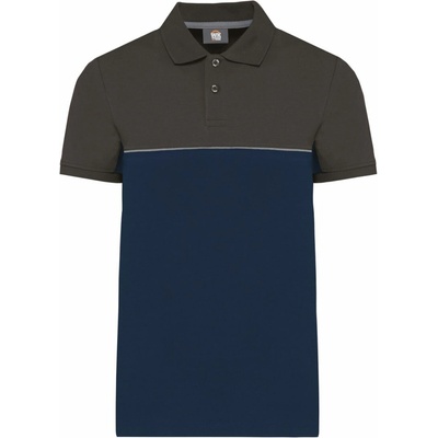 WK Designed To Work WK 210 Unisex polokošile s krátkým rukávem námořní modrá šedá
