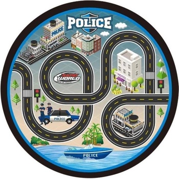 Gearbox Игрален комплект с подложка Gearbox - Полицейски колички (NEW024692)