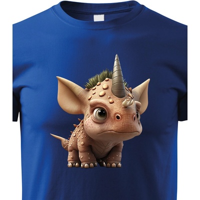 dětské triko triceratops modrá