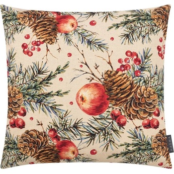 Magma Heimtex Xmas Vianočná obličeka na vankúš jablko natur 50x50