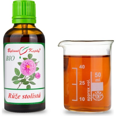 Bylinné kapky Ruža stolistá BIO bylinné kvapky tinktúra 50 ml
