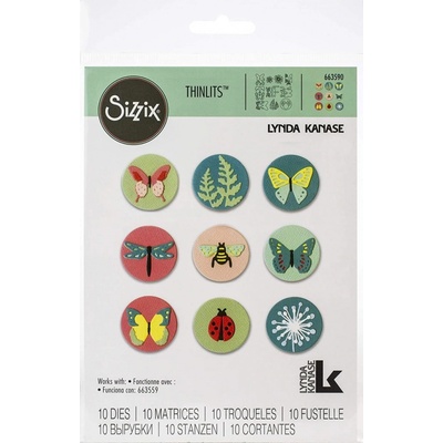 Sizzix Thinlits vyřezávací kovové šablony drobná zvířata