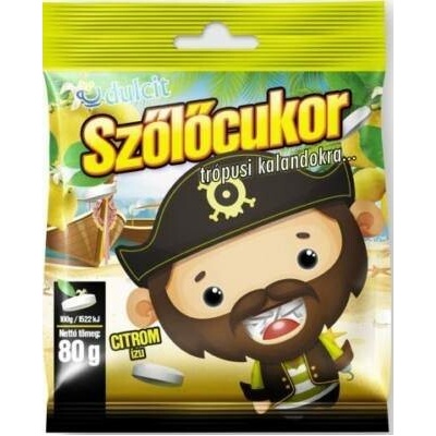 Dulcit Hroznový cukr citrón pastilky 80 g