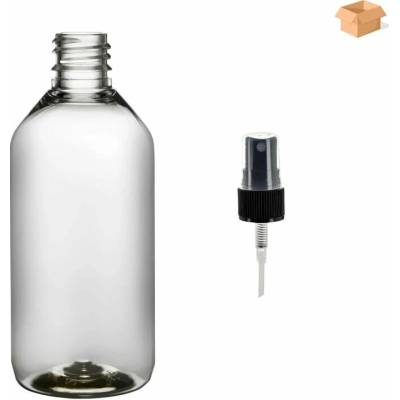 Via Plastová lahvička čirá s ČERNÝM rozprašovačem 115 ml 400 ks