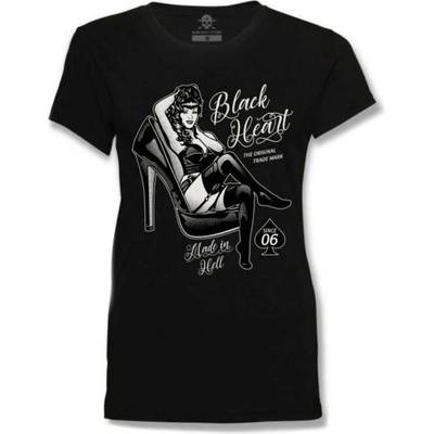 tričko street BLACK HEART FETISH černá – Zboží Mobilmania