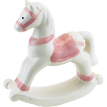 Keramický hojdací kôň 11,3 x 3,2 x 12,3 cm