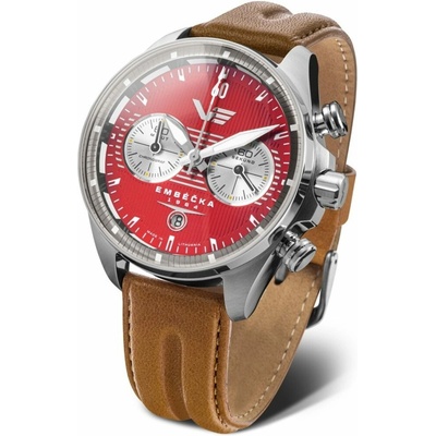 Vostok Europe 6S21/325A492 hnedý kožený remienok