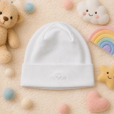 Richelieu Čiapka pre bábätko Cute Biela