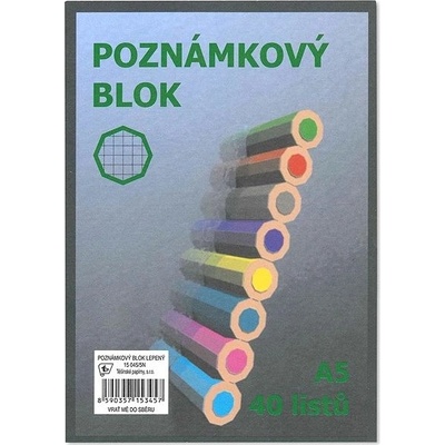 Vikpap Poznámkový blok A5 čtvereček 40 listů