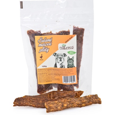 NATURECA pochúťka Mäsové pláty Hus, 100 % mäso 100 g