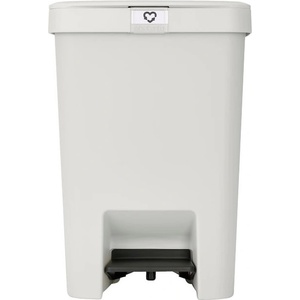 Brabantia Кош за боклук с педал Brabantia StepUp 1008483, 25 л, Екологични материали, Голям отвор, Светлосив (1008483)