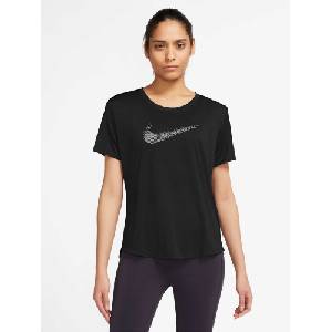 NIKE Тениска w nk df swoosh hbr ss top