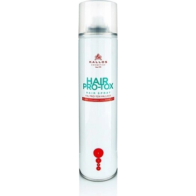 Kallos KJMN lak pre suché a poškodené vlasy (Hair Botox Hair Spray with Keratin, Collagen and Hyaluronic Acid) 400 ml