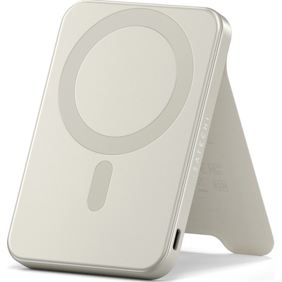 Satechi Портативна батерия Satechi - Qi2 5K Magnetic, 5000 mAh, Sand (ST-B5Q2SW)
