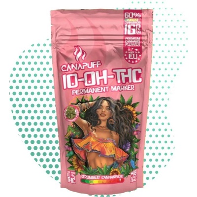 Canapuff 10-OH-THC Květy Pernament Maker 60% THC 0,1% 1 g