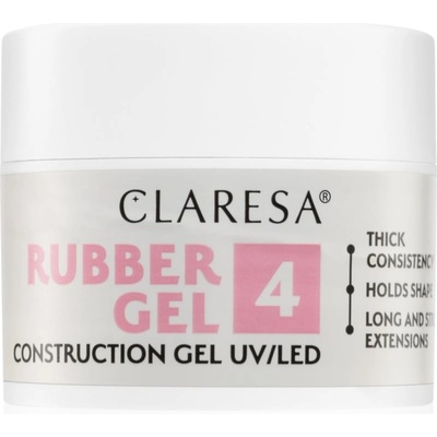 Claresa Rubber Gel Construction Gel UV/LED гел-лак за удължаване на ноктите цвят 04 12 гр