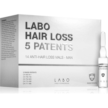 Labo Hair Loss 5 Patents intenzivní kúra proti padání vlasů pro muže 14 x 3,5 ml