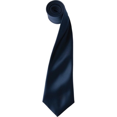 Premier Workwear Saténová kravata tmavomodrá