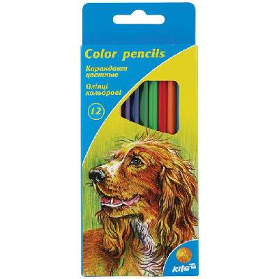 Цветни моливи Kite Dog 12 цвята (1606118-K15-051)
