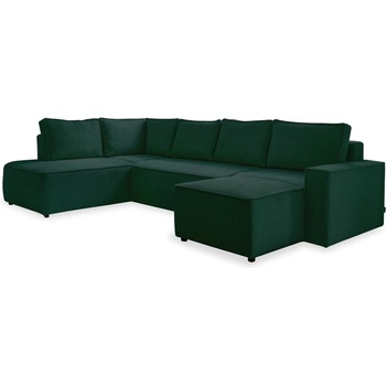 Miuform Тъмнозелен разтегателен ъглов диван от рипсено кадифе (ляв ъгъл/"U" форма) Brave Dave - Miuform (1664PO14)