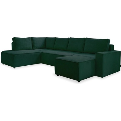 Miuform Тъмнозелен разтегателен ъглов диван от рипсено кадифе (ляв ъгъл/"U" форма) Brave Dave - Miuform (1664PO14)