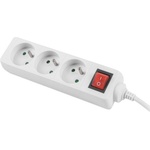 Lanberg power strip 1.5m, 3 sockets, french with circuit breaker quality-gr (PS1-03E-0150-W)