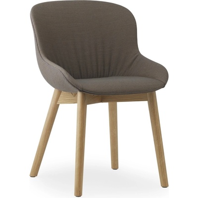 Normann Copenhagen Hyg Comfort Chair tmavohnedá / dub