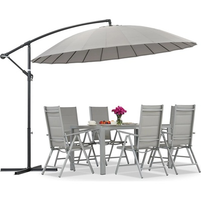 Garden Point Градински чадър Garden Point Monza с диаметър 3 м в цвят антрацит (ROGAP1002)