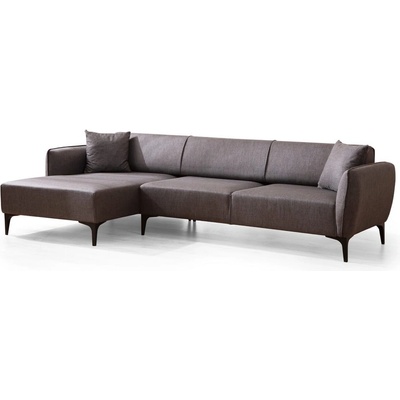 Hanah Home Тъмно сив ъглов диван , ляв ъгъл Belissimo - Balcab Home (560ARE1801)