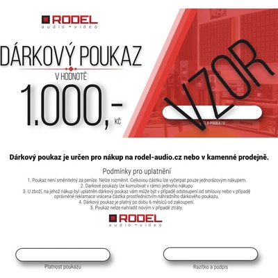 Dárkový poukaz 1 000 Kč