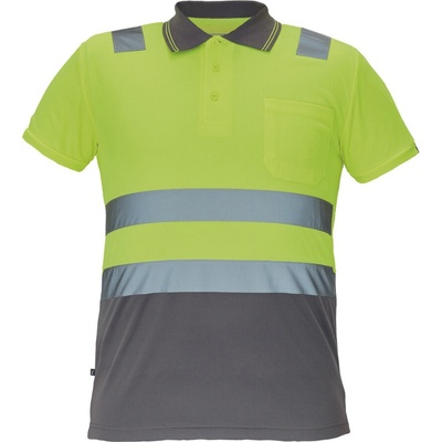 Cerva Cadiz Pánská HI-VIS polokošile žlutá/šedá 3XL