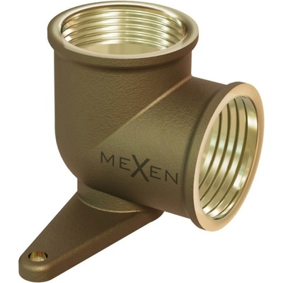 Mexen BRASS месингово коляно, стенен монтаж с лапа 1/2 ВР x 1/2 ВР - W97408-1212 (W97408-1212)