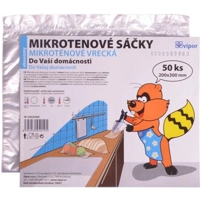 Sáček mikroténový 50 ks 20x30 cm blok