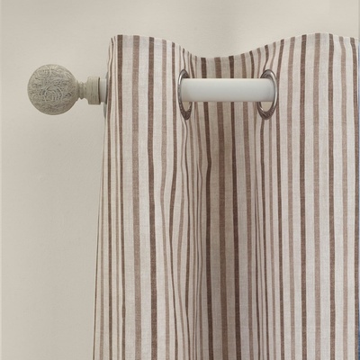 Catherine Lansfield Кафяви пердета в комплект от 2 бр. 229x229 cm Logan Stripe - Catherine Lansfield (DS/60691/W/E9090/NT)