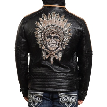 Image 1 of AFFLICTION мъжко яке affliction - apache - ЧЕРНО- 110ow417-bk