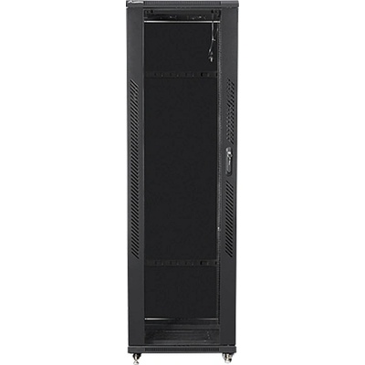 Lanberg rack cabinet 19" free-standing 42U / 800x1000 self-assembly flat pack, black (FF01-8042-12B)