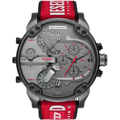 Diesel Мъжки часовник Diesel Mr. Daddy 2.0 DZ7423, Червен (DZ7423)