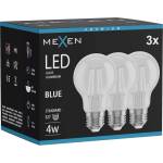 Mexen Vintis 3x LED нажежаема крушка E27, A60, 4W, 55 lm, синя - L150-E27-04XX-47x03 (L150-E27-04XX-47x03)