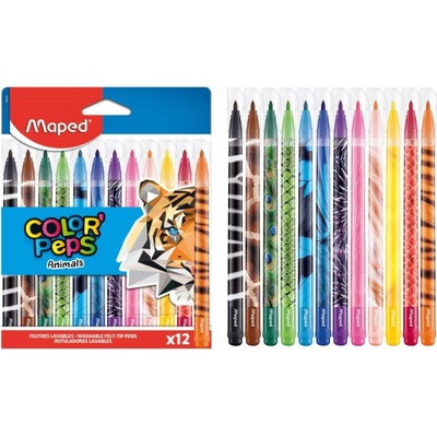 Maped ColorPeps Animals 12 farieb