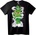 NOONEBRAND Тениска Зелена Ръка Сила - 7XL, Black