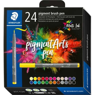 Staedtler Pigment brush 371 24 rôznych farieb