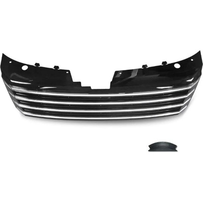 JOM Решетка без емблема vw passat 3c (2010+) - черна с хром лайсни (3aa853653coe1)