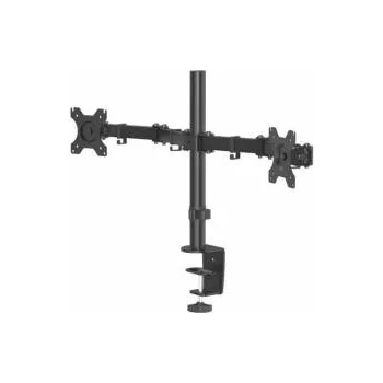 Hama Стойка за 2 монитора за бюро HAMA Регулируема, 13 - 32 инча, 8 кг, Swivel/Tilt, Черена, HAMA-118491