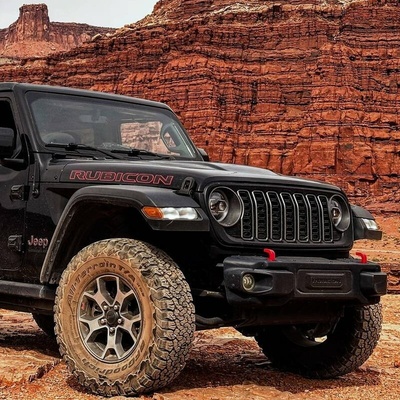 Mriežka, Lakované, Žiadna kamera, Black, Facelift, Jeep Wrangler JL, Jeep Gladiator JT