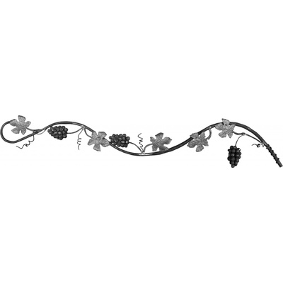 Kovářský ornament H 1250x L 200 mm, 8, 10, 12, 16 mm